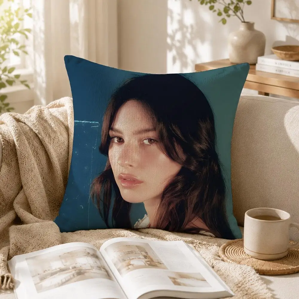 Singer G-Gracie Abrams Cushion Cover Organic Linen Square Pillow Case Naturally Durable Hypoallergenic Gentle On Sensitive Skin