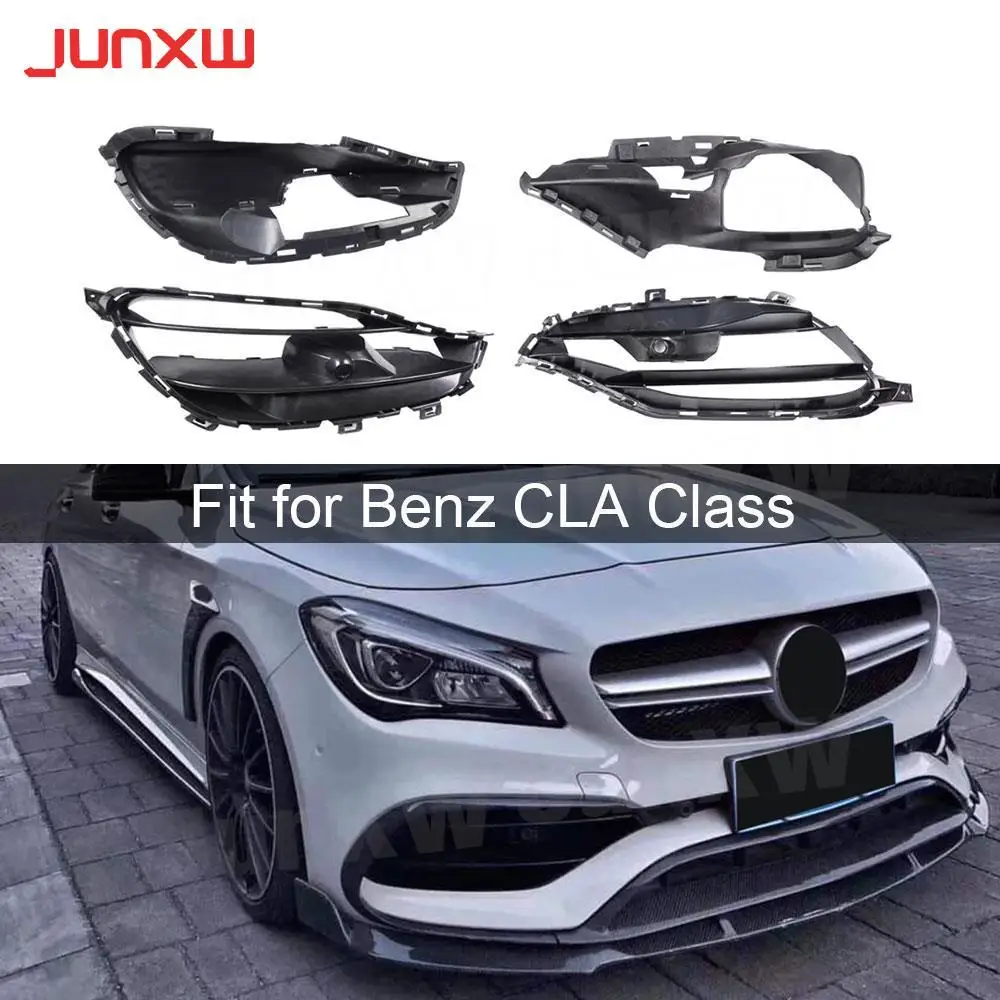 

ABS Front FogLamp Air Vent Trim Grills Frame For Mercedes Benz CLA Class W117 CLA200 CLA220 CLA45 AMG 2016 2017 2018