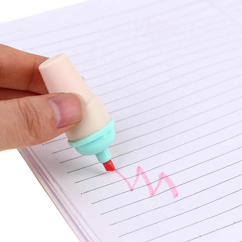 

6 шт./упак. Кавайное мороженое ярких цветов хайлайтер офисные школьные принадлежности