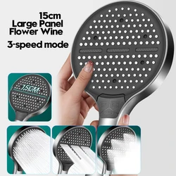15CM Big Panel High Pressure Shower Head,Rainfall Shower Head,Large Flow Spray Nozzle Rainfall Shower Faucet Bathroom Accessorie