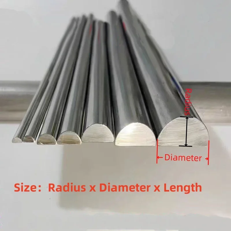 Half round stainless steel solid rod semicircle SUS 304 rod bar Solid DIY stick