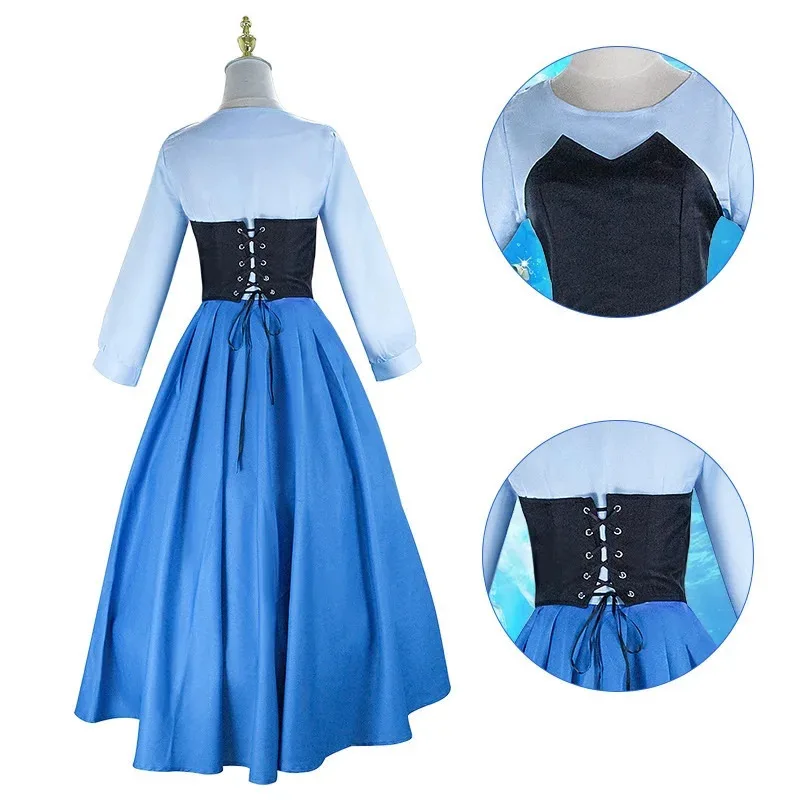 زي Sky01 Little Mermaid التنكري، فستان الأميرة ارييل للبالغين، زي الأمير أليكس كوس أنيمي، زي أداء المسرحSd01$