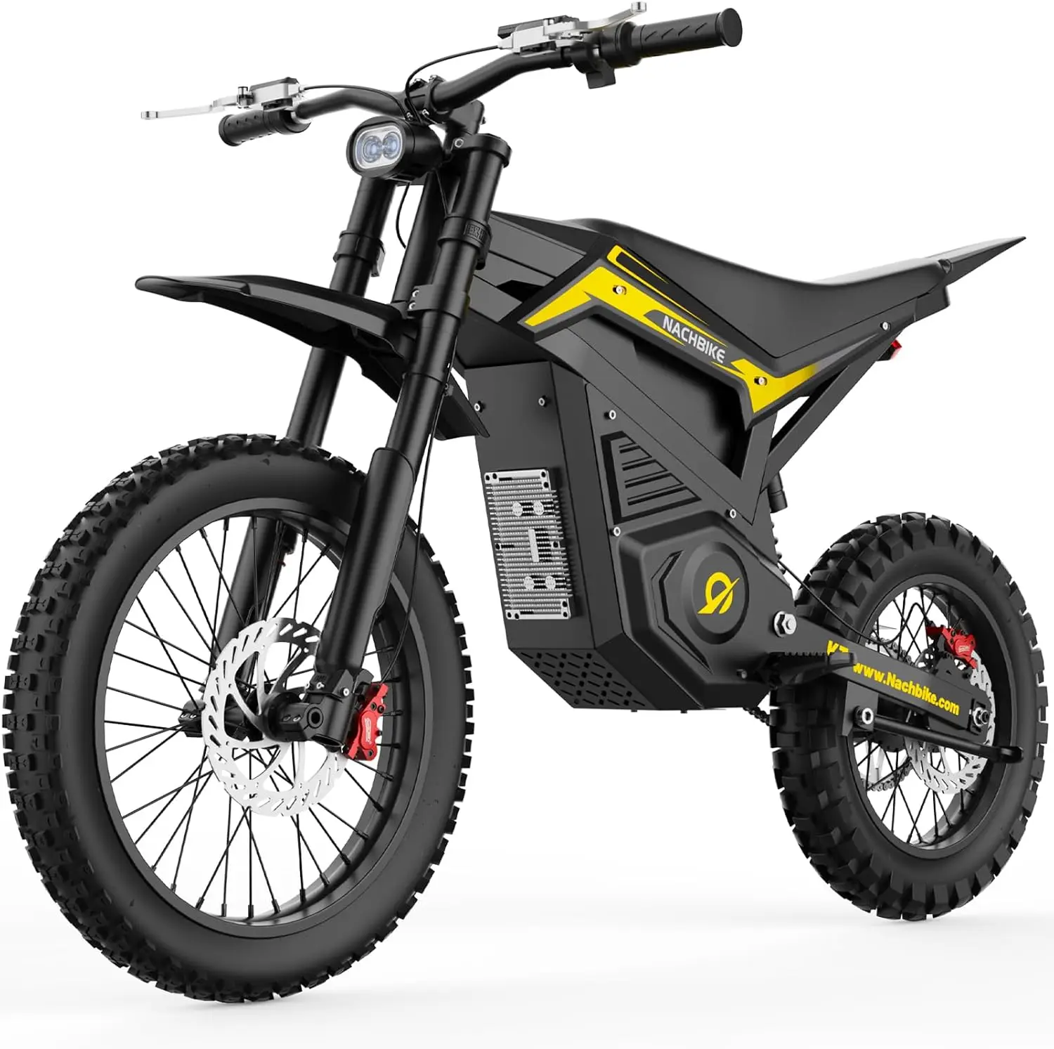 K3 Electric Dirt Bike 4700W Mid-Drive Motor 42MPH 55 Mile Range E-Bike 60V 25Ah Battery 17''14'' All-Terrain Electric Motorcycle