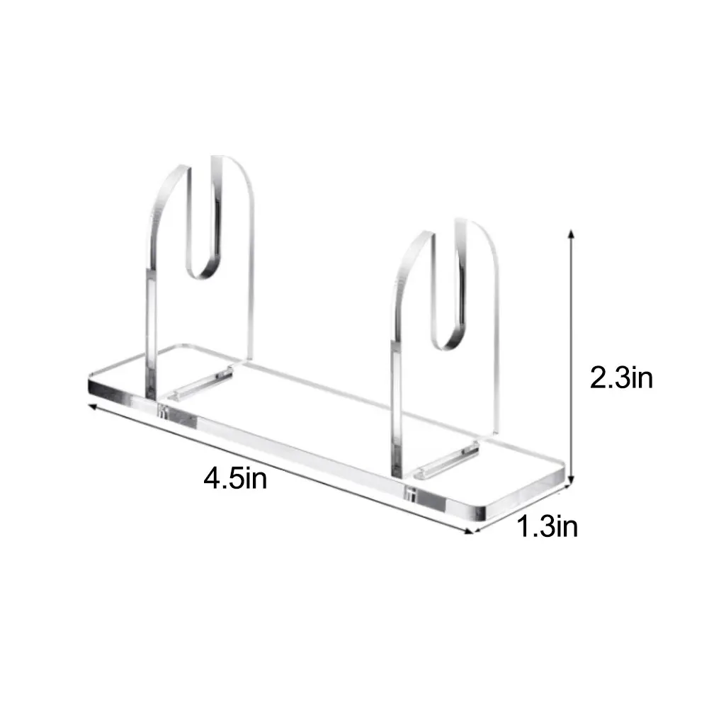 Clear for acrylic Fan Display Stand for Folded Fans Designed to Hold Fans Upright on Tables for Wedding and Exhibition Use