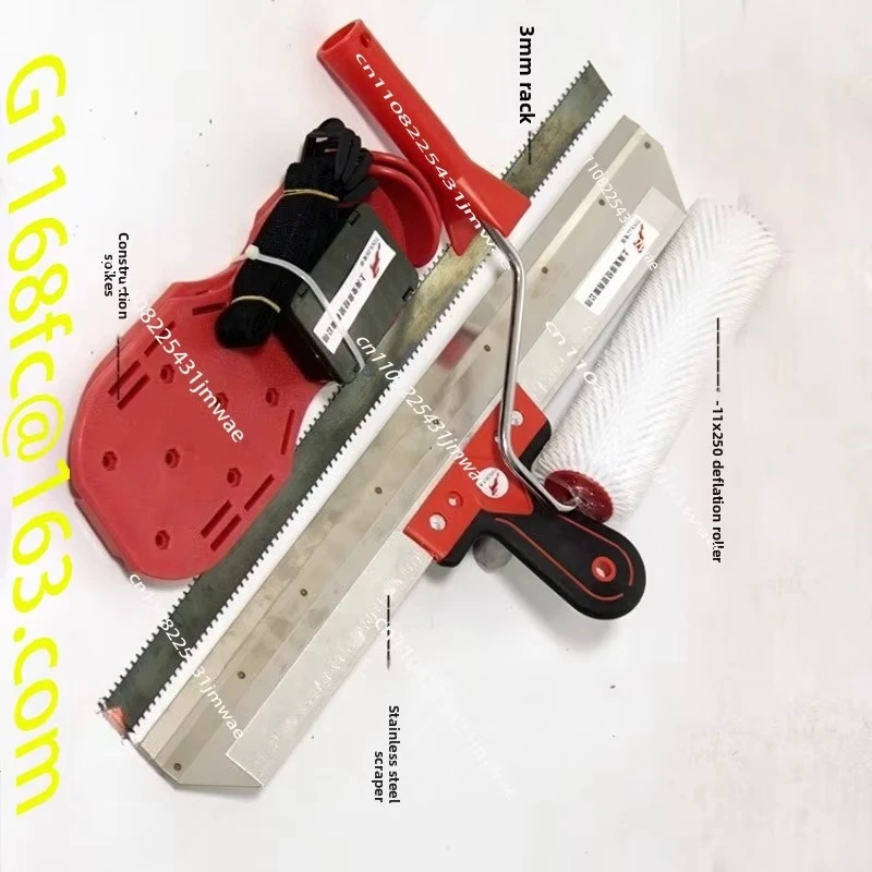 PVC Self Leveling Construction Tool Set, Defoaming Roller, Nail Shoe Scraper, Epoxy Nail Shoe Rack part