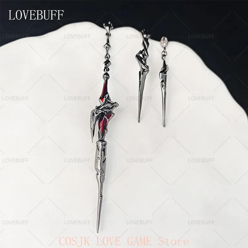 

Anime Sylus Silverwing Demon Love and Deepspace Cosplay Ear Pendant Cartoon Pendant Earrings Ear Studs Accessories Birthday Gift