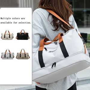 The neutral color backpack is specially designed for men and women and is suitable as a luggage bag for travel and accommodation