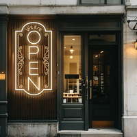 We are Open Neon Sign For Store Window, Business Open LED Classic Open Closed Light Restaurant Open Sign Vintage Shop Open gifts
