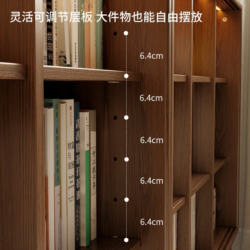 Bookshelf Shelf Floor-to-ceiling children's bookcase Home living room Low storage cabinet Locker Small layered lattice cabinet