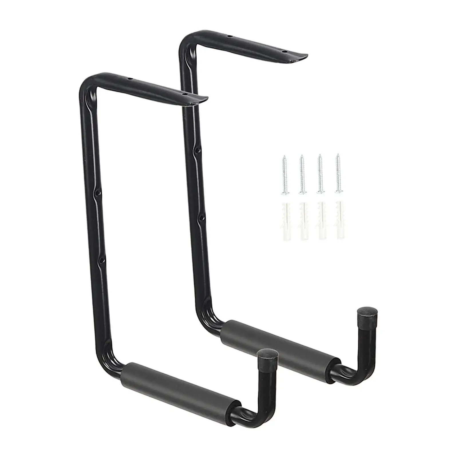 2x Garage Storage Hooks Kayak Storage Racks Wall Mounted Hanging Hook Stylish Heavy Duty Canoe Hangers for Folding Chairs