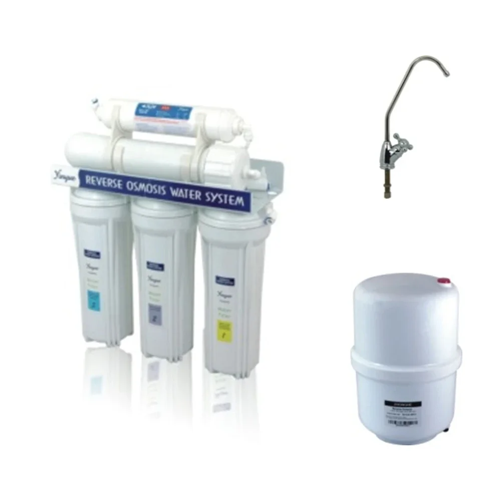 Reverse Osmosis 5-Stage Undermount Manual 75GPD Water Filtration System with TDS Monitoring for Residential Use