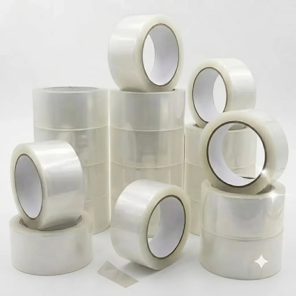 42 Rolls Clear Packing Tape 45mm x 50m Heavy Duty Adhesive Transparent Tape for Shipping and Moving
