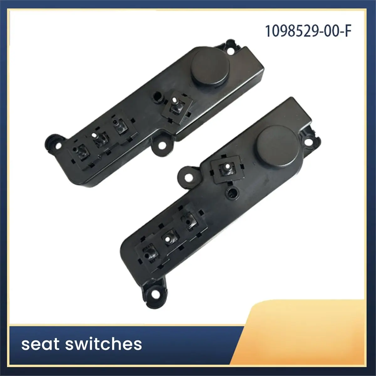 Picture 5: #90R Automotive Parts & Accessories,For Tesla Model 3/Y 2017-2020 Seat Adjustment Switch Assembly Right (Black)