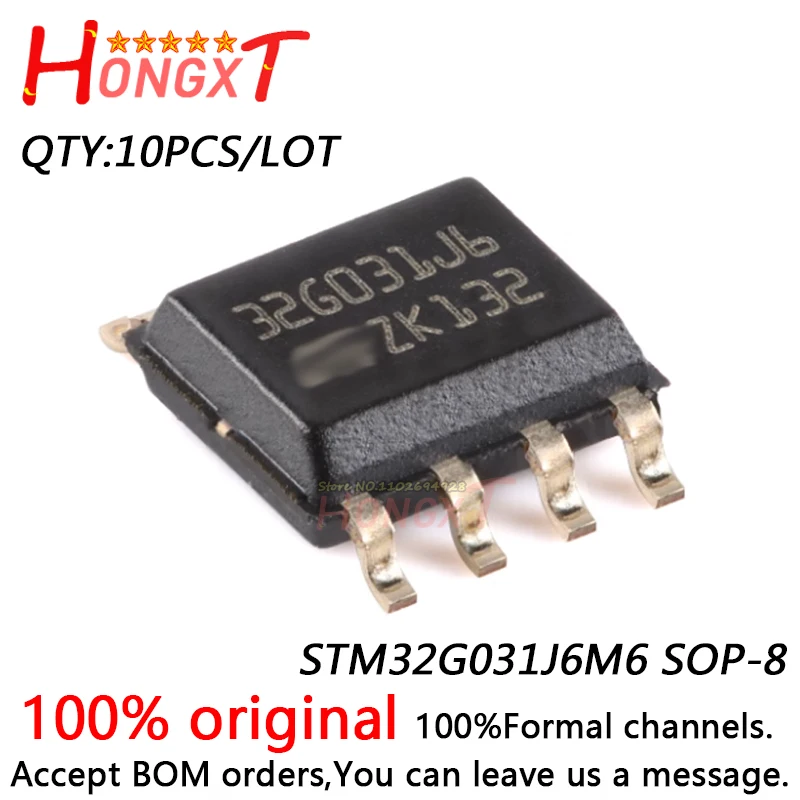 

10 шт. 100% новый STM32G031J6M6 SOP-8.Chipset