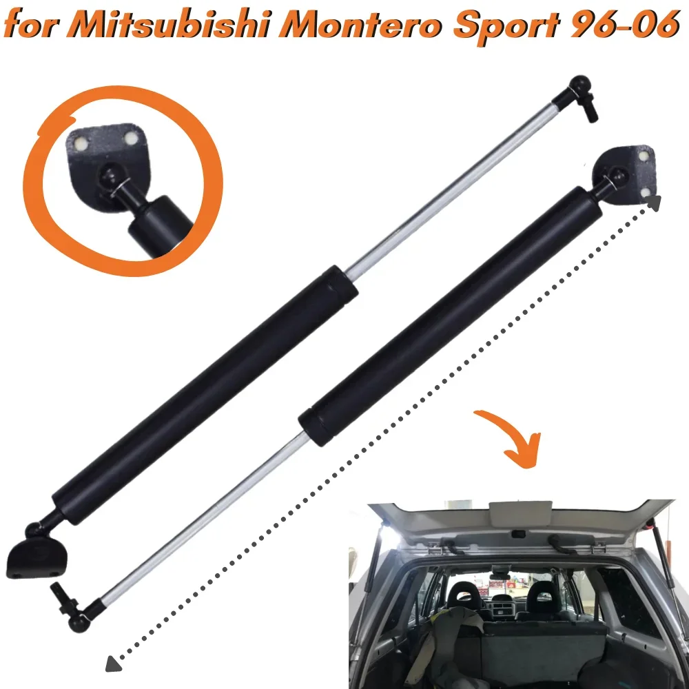 Qty(2) Rozpórki bagażnika do Mitsubishi Montero Sport (K80/K90/PA/PA II) SUV 1996-2006 Podnośniki Sprężyny gazowe Amortyzator tylnej klapy bagażnika