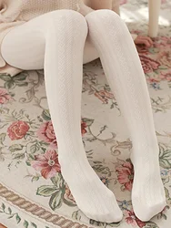 1 Pair of Soft and Comfortable Heart Shaped Pantyhose Velvet Dance Socks Striped Pantyhose White Comfortable Pantyhose