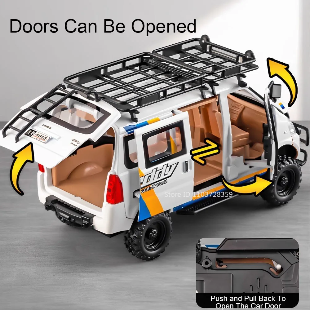 مقياس 1:24 WULING RONGGUANG YANGWANG U8 لعبة مجسمة على الطرق الوعرة سيارات سبيكة دييكاست ضوء الصوت التراجع الأبواب مفتوحة للأولاد هدايا