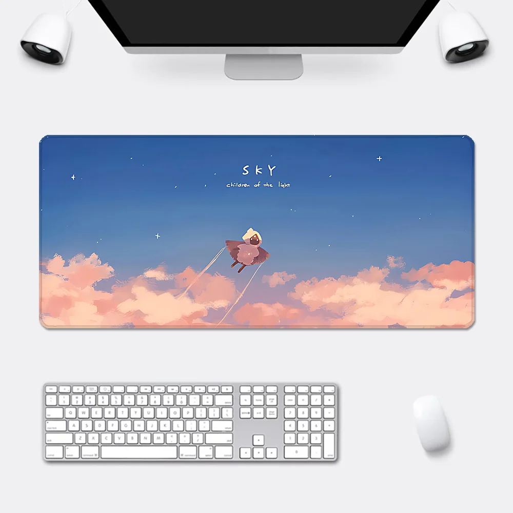 Sky Crianças das Luzes Mousepad, Impressão HD, Gamers de Computador, Borda De Bloqueio, Mouse Pad Antiderrapante, Mesa de Teclado para PC, XXL90 x 40cm