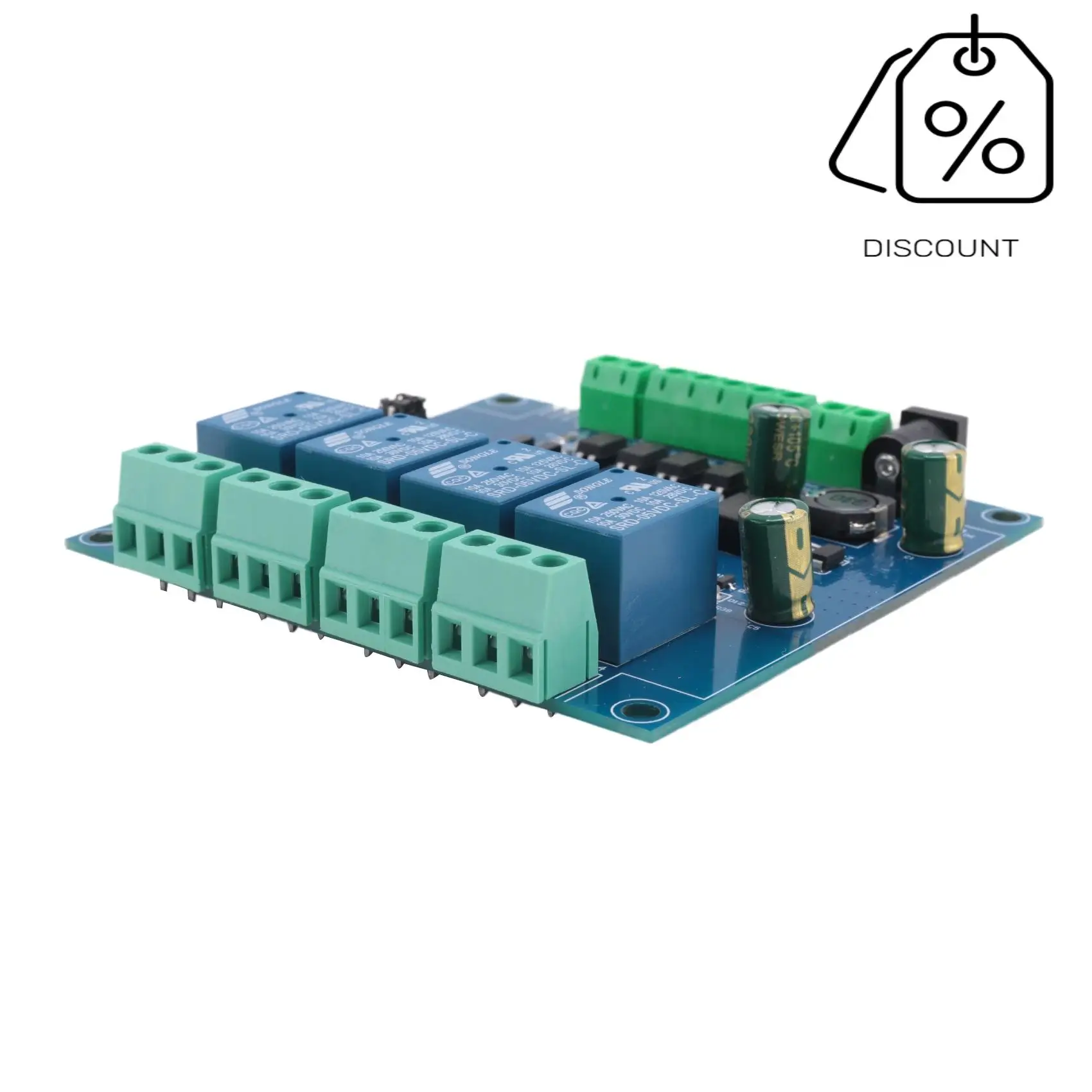 ABMF-Modbus Rtu 4 Ch Modul Relai Input 485 Ttl Komunikasi Uart Input 4 Saluran Modul Relai 7-24V