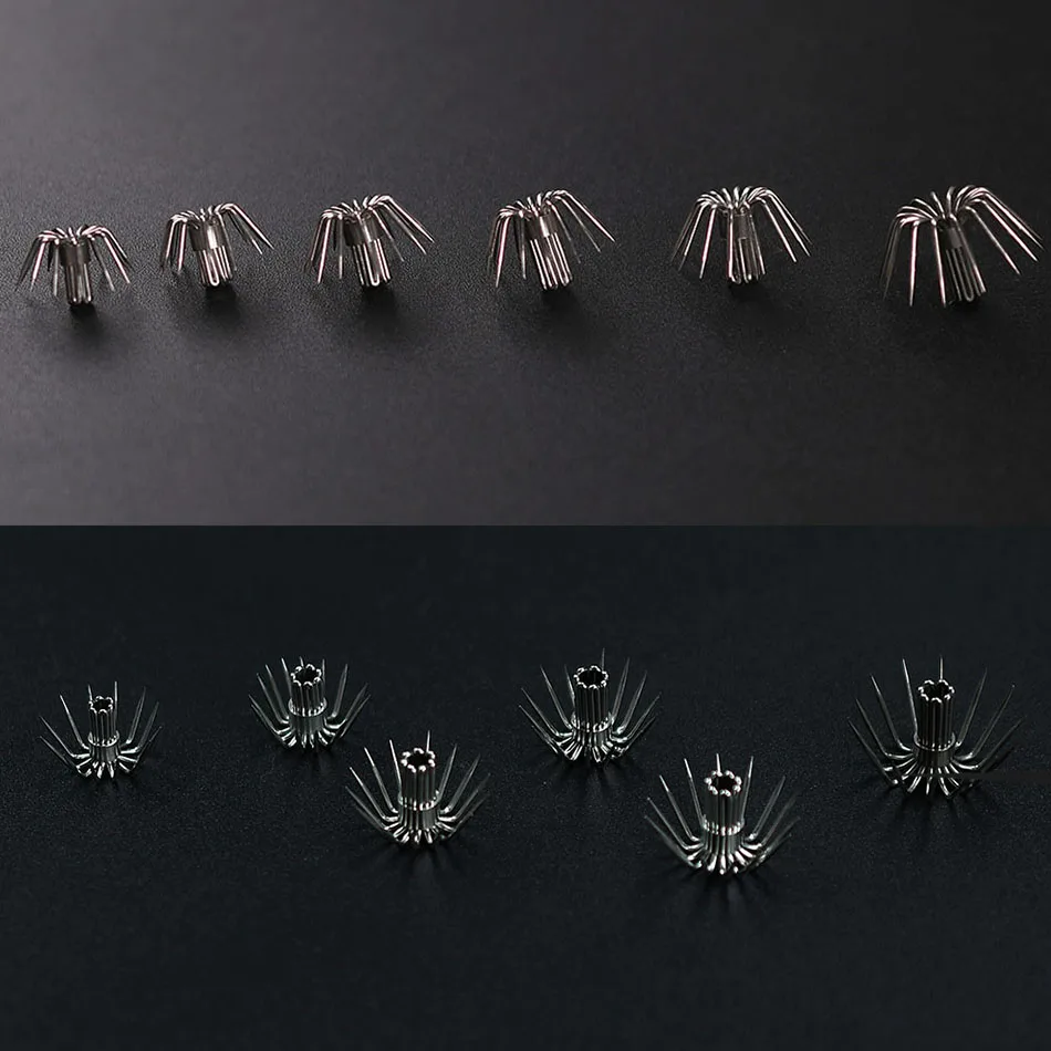 100 Stück Edelstahl-Tintenfisch-Regenschirmhaken, Sepiablankenhaken, Angelzubehör für Oktopus-Köder und Bootsangeln – Detail 2