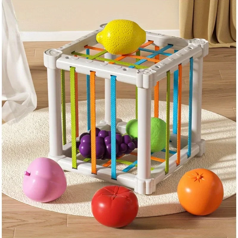 Puzzle Rainbow Stuffing Toys, Colorful Cognition Shape Toys, Fine Action Focus Grasp Training Early Education Toys