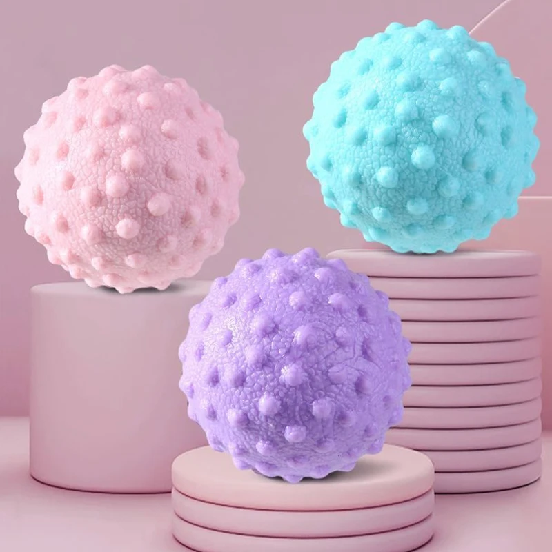 Faszienball Erhöhter Punkt Massage TPR Haltung Master Yoga Ball Taille und Rücken Fußmassageball