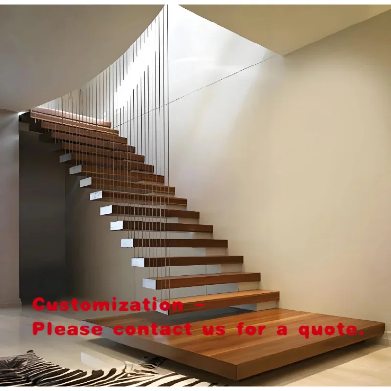 custom.DB Elegant Floating Staircases: Modern Designs with Glass and Wood