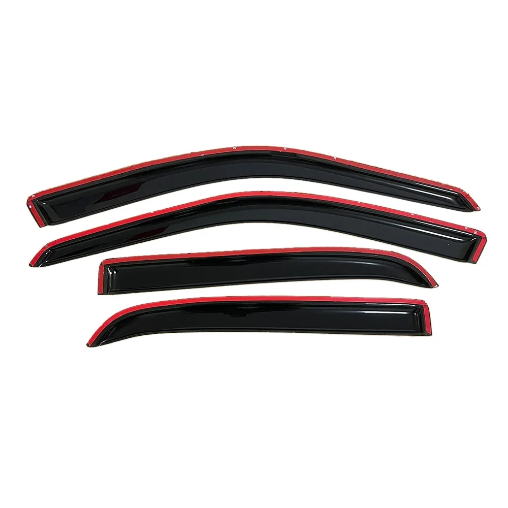 For Ford Crown Victoria 1998-2011 Auto Black Tinted Car Side Window Visor Guard Vent Awnings Shelters Rain Guard Door Ventvisor