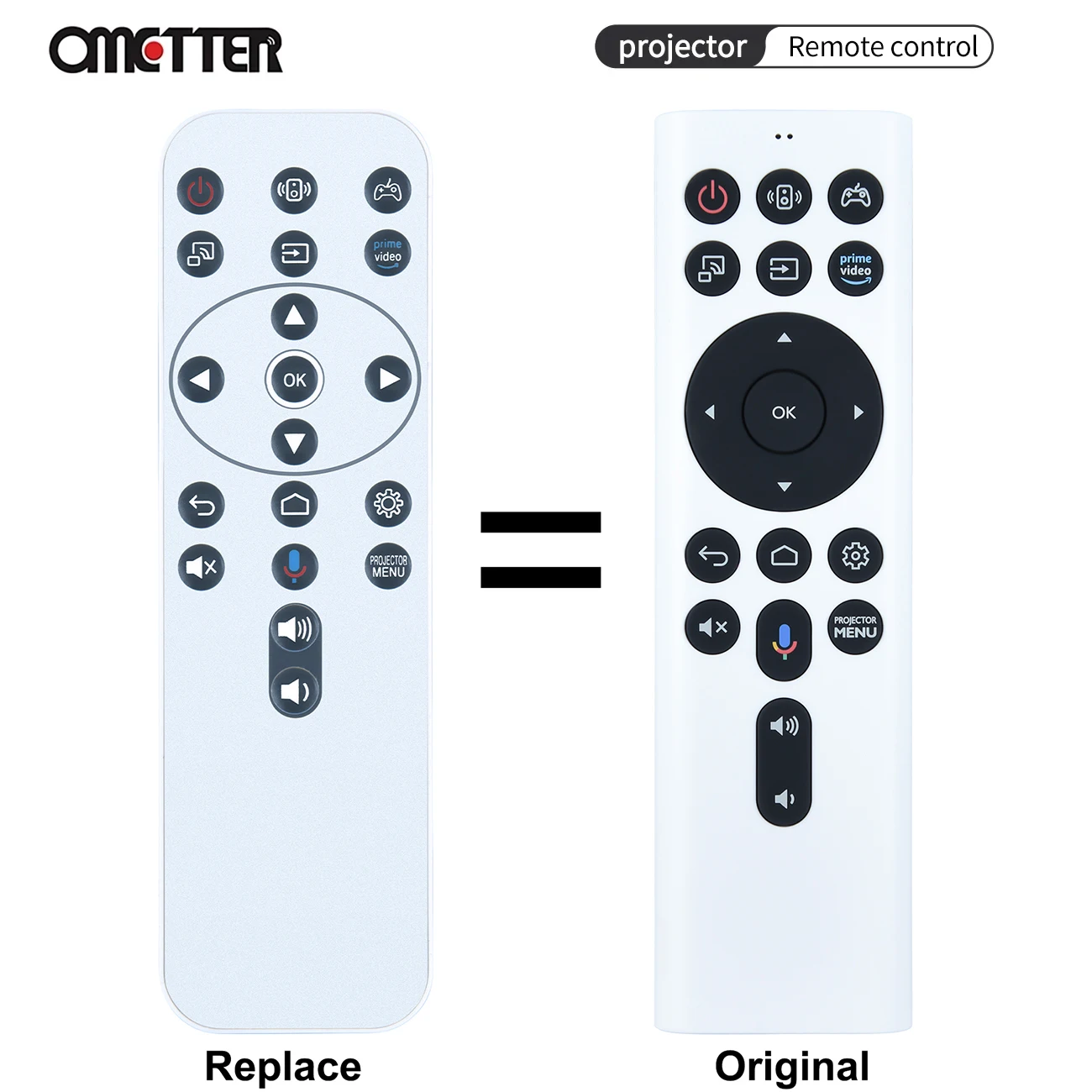 

New RCI068 Remote Control for BENQ 5J.JN306.002 X1300i and X3000i Game Projector