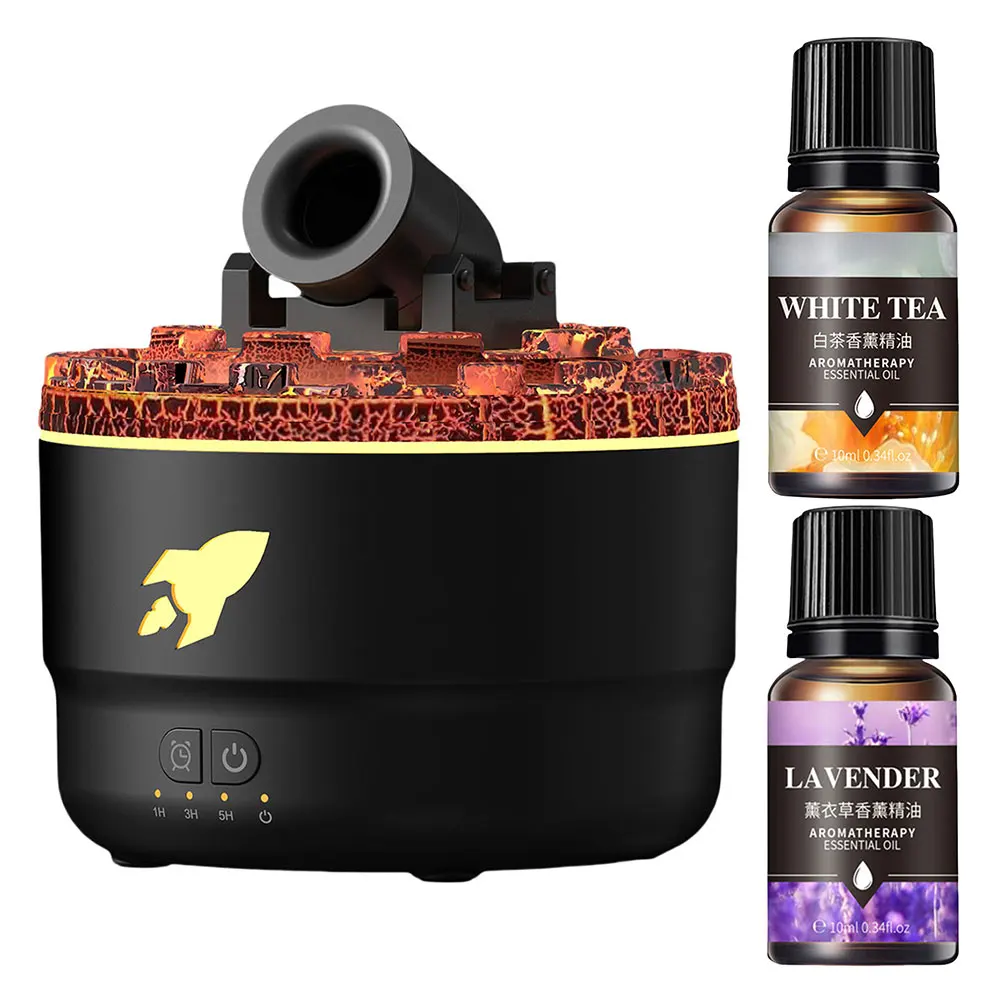 Cannon Blast Aroma Humidifier Essential Oil Diffuser Air Humidifier for Bedroom (US Black)