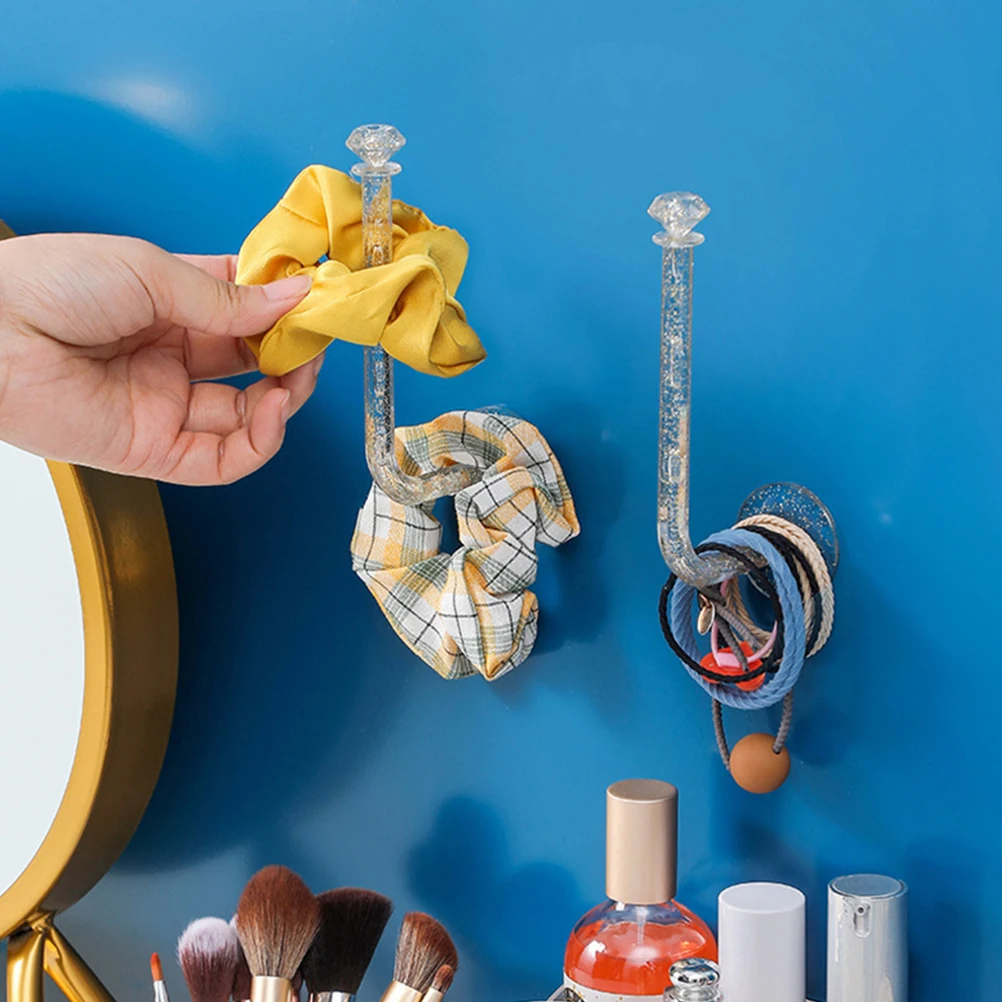 

5 Pcs Stick Hair Tie Storage Rack Adhesive Accessories Holders Accessory Organizer for Women