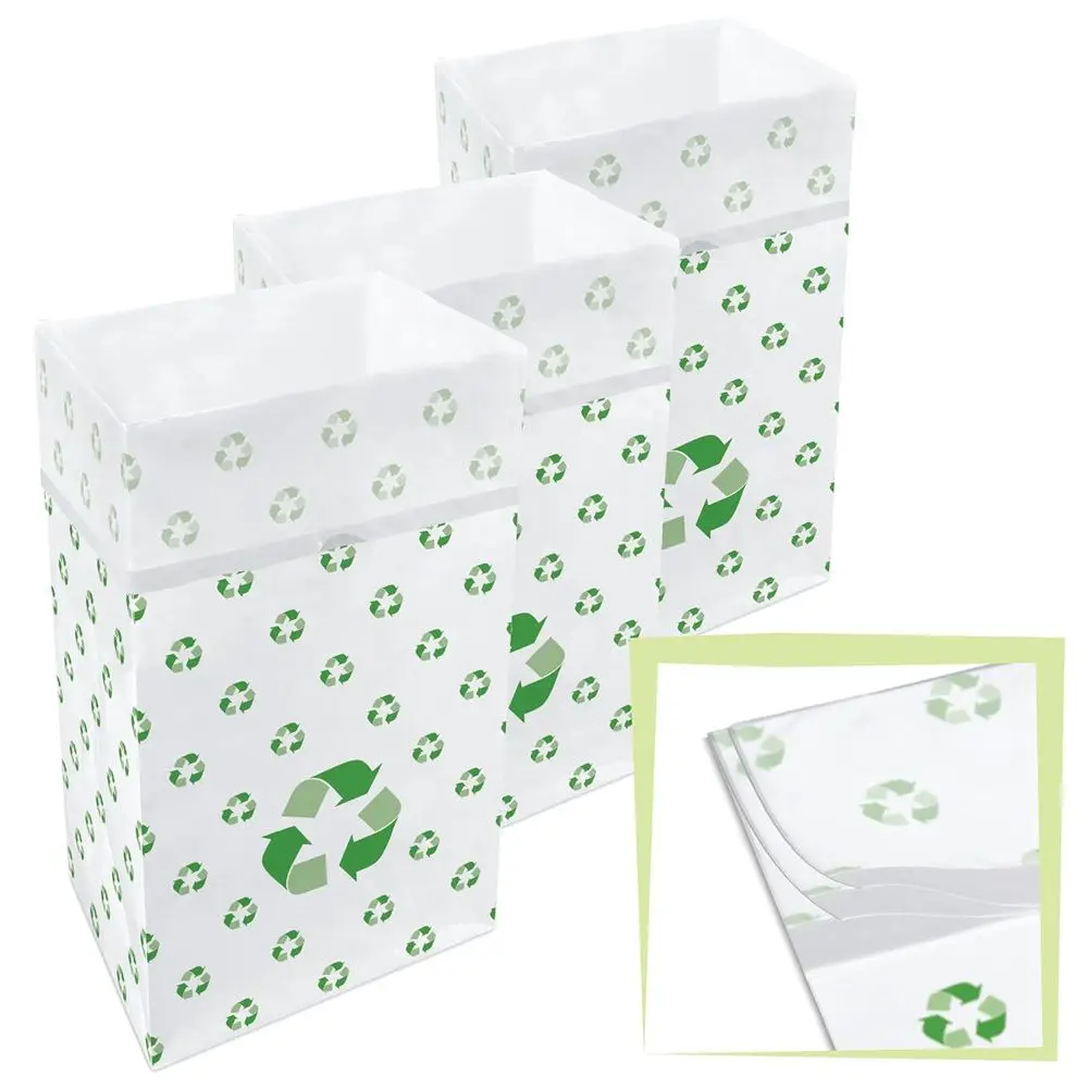 

30 Gallon Multi-Liner Trash Cans 3-Pack - Collapsible Garbage & Recycling Bins for Parties and Kitchen Use