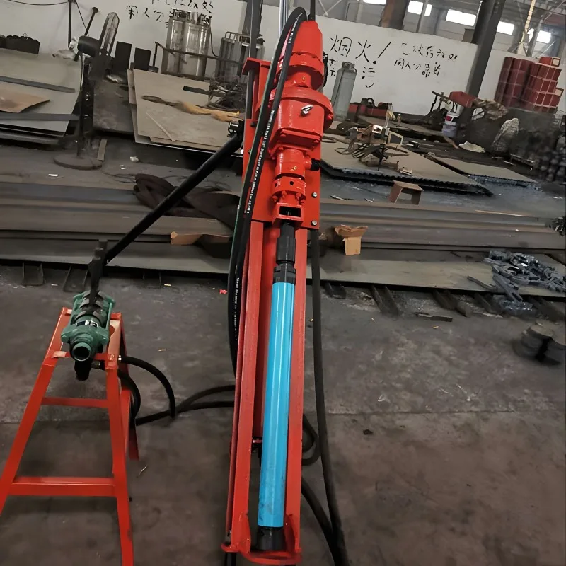 Down-The-Hole Drill Rig Pneumatic Lightweight Hand-Held Drilling Rig Rock Blasting Hole Tunnel Slope Support