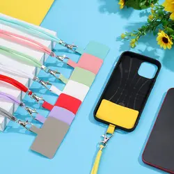 Universal Adjustable Phone Lanyard Detachable Anti-lost Patch Neck Cord For All Mobile Phones Case Safety Straps Keychain Tether