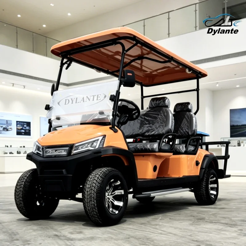 Dylante High Performance New Version Electric Golf Cart 2 4 6 8 Seater Independent Suspension Four Wheel Disc Brake Gocart