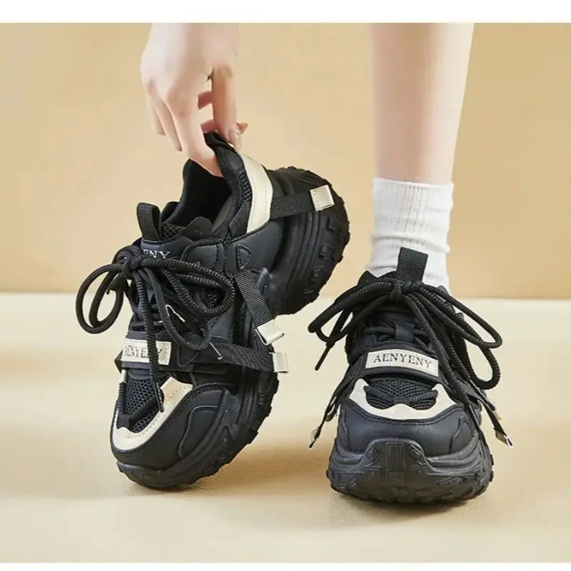 

Women's Casual Sports Shoes Spring Autumn Breathable Outdoor Dad Shoes Thick-Soled Middle-Aged And Young Running Shoes