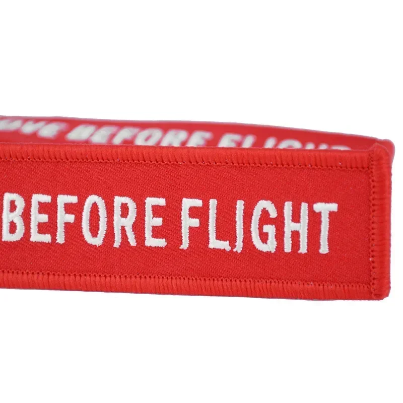 1/3/5pcs Cars Key Fobs Remove Before Flight Woven Key Ring Special Luggage Tag Label Red Chain Keychain for Aviation Gifts