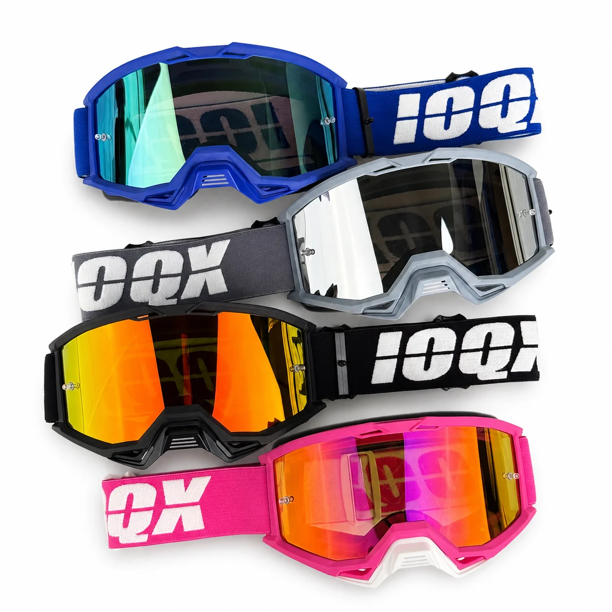 AliExpress NONE MX & ATV Motocross Goggles with HD Lenses - Windproof, Dustproof & UV Protection, Suitable for Off-Road Riding, Skiing, Cycling