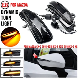 2pcs For Mazda CX-3 CX3 CX-4 CX4 CX-5 CX5 KE 2016 Dynamic Turn Signal LED Rearview Mirror Indicator Blinker Repeater Light