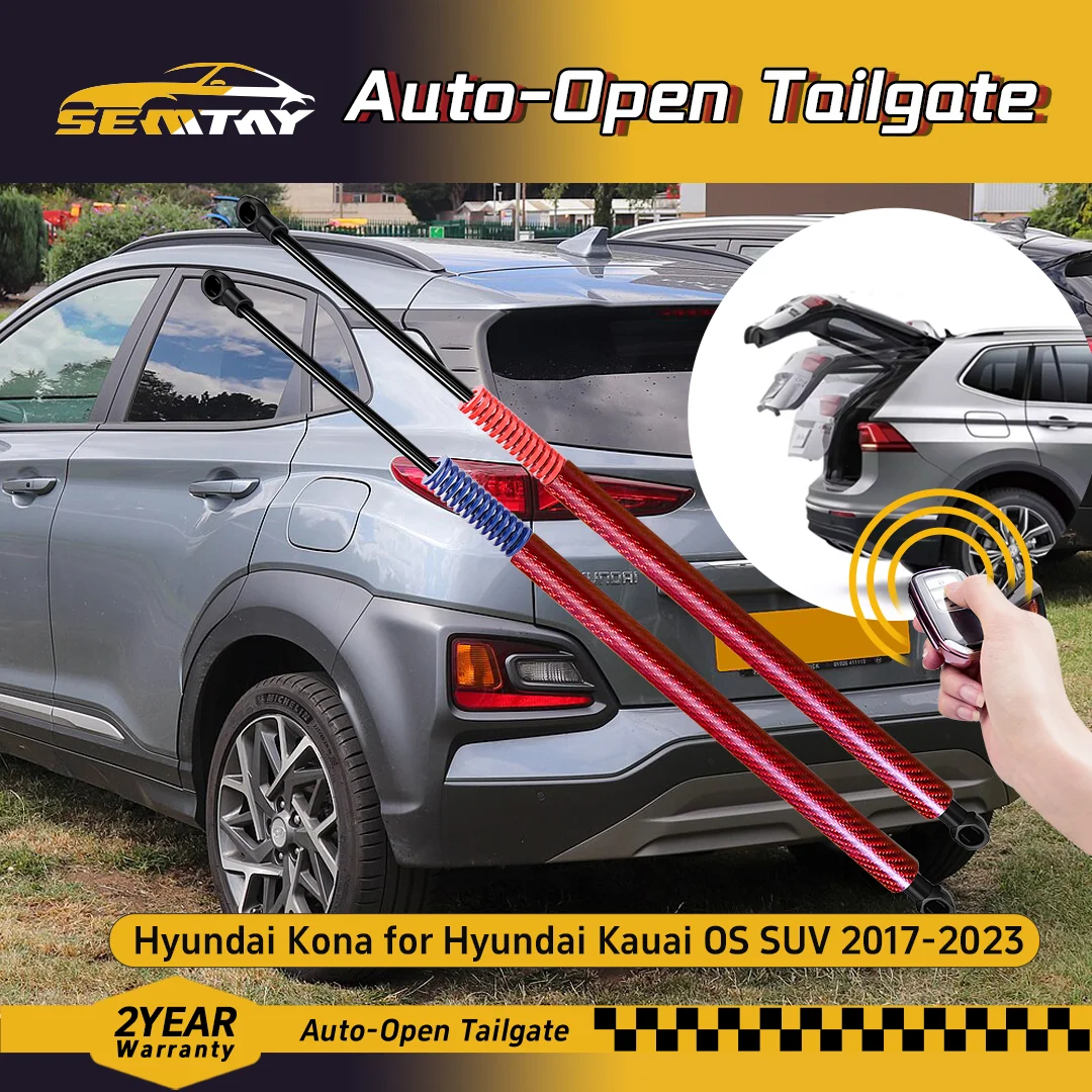 دعامات رفع أوتوماتيكية من SEMTAY مع زنبرك لسيارة Kona/Kauai OS SUV 2017-2023 دعامات رفع الباب الخلفي الخلفي #1