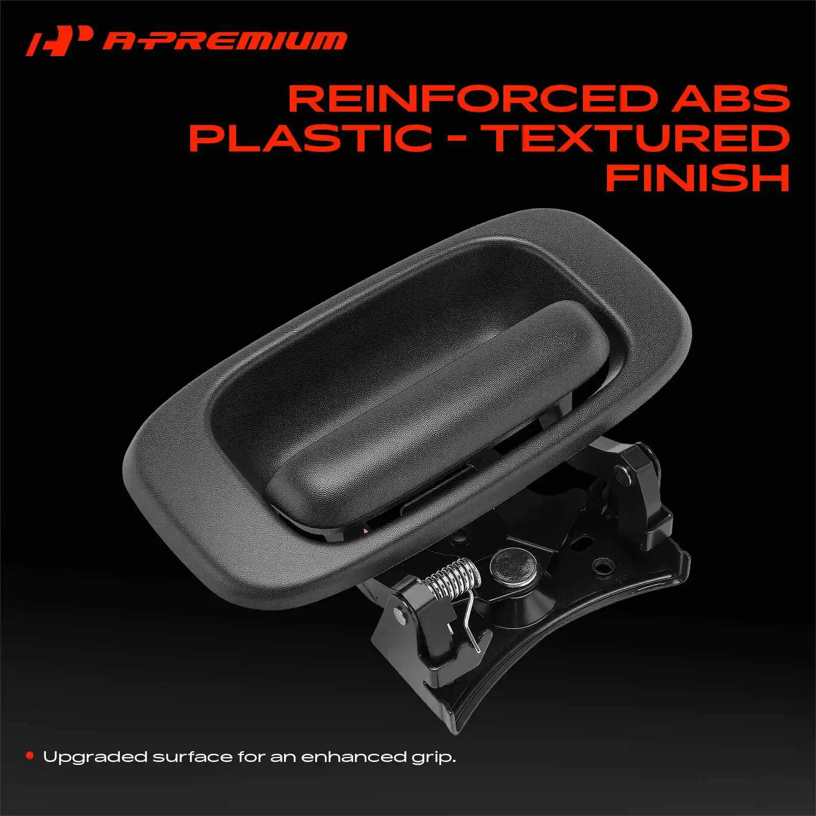 A-Premium Black Textured Tailgate Handle Latch & Bezel Trim for Chevy Silverado GMC Sierra