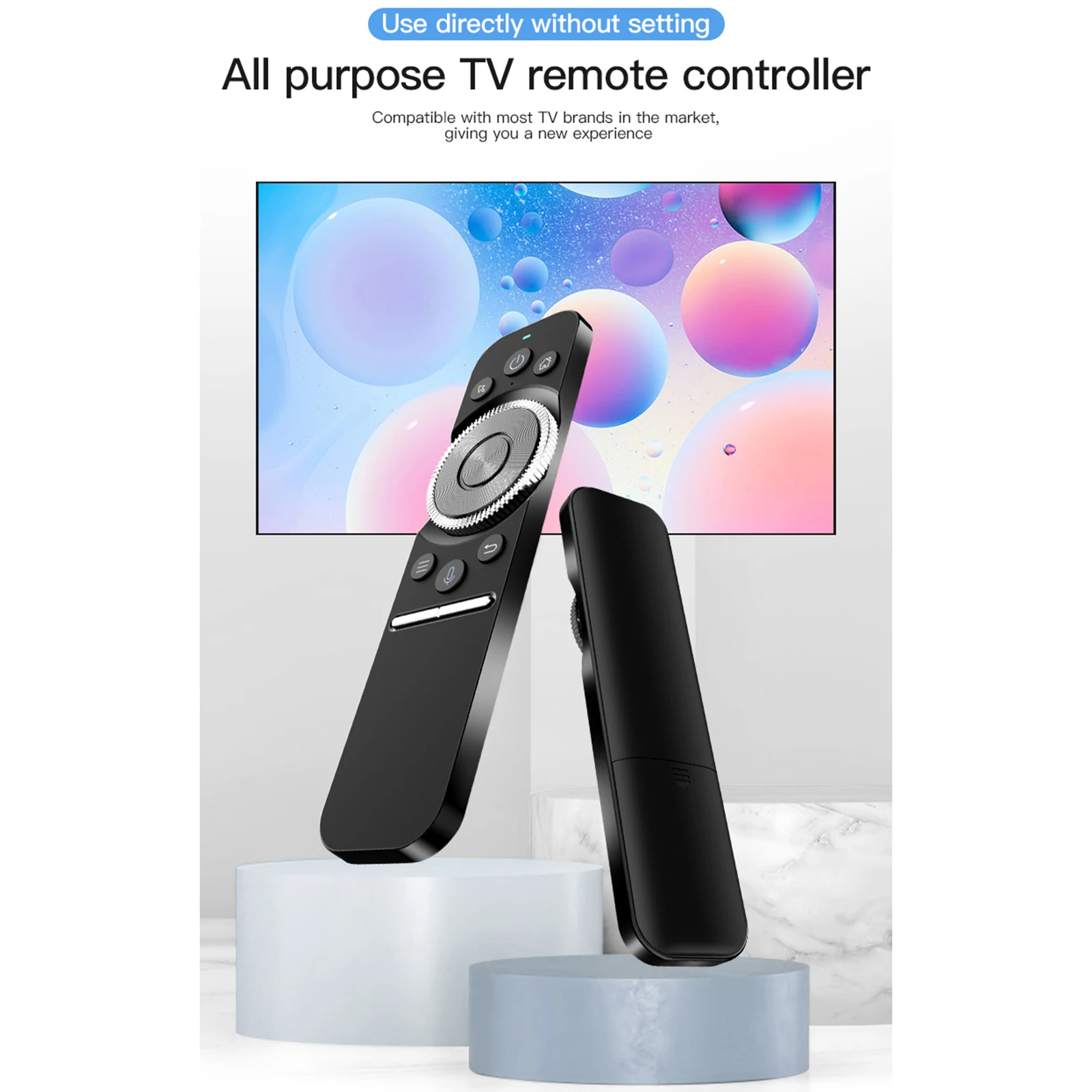 2.4G Wireless Voice Remote Control IR Learning Air Mouse for Smart TV TV Box Projector