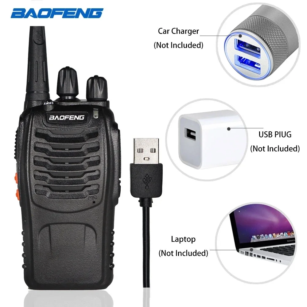 Imagem -04 - Original Baofeng Bf888s Walkie Talkie Rádio Bidirecional Conjunto bf 888s Uhf 400470mhz 16ch Walkie-talkie Rádios Transceptor 10 Peças Lote