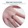 

18 Sheets Clear Ring Size Adjuster Silicone-Based Tightener Non-Scratch Comfortable Jewelry Size Adjusting Pads