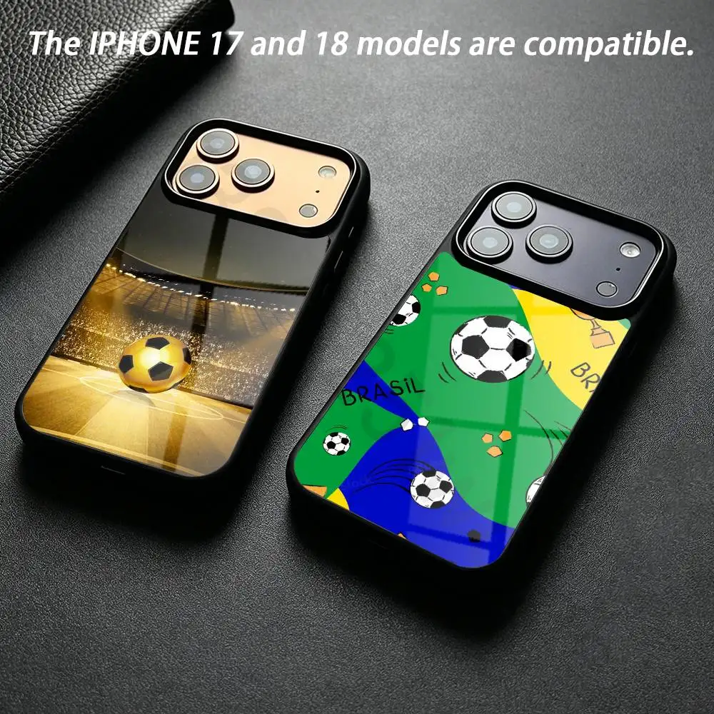 Football Sport Phone Case For iPhone 18 17 16 15 14 13 12 11,Plus,Pro,Max Mini Magnetic Wireless Charging