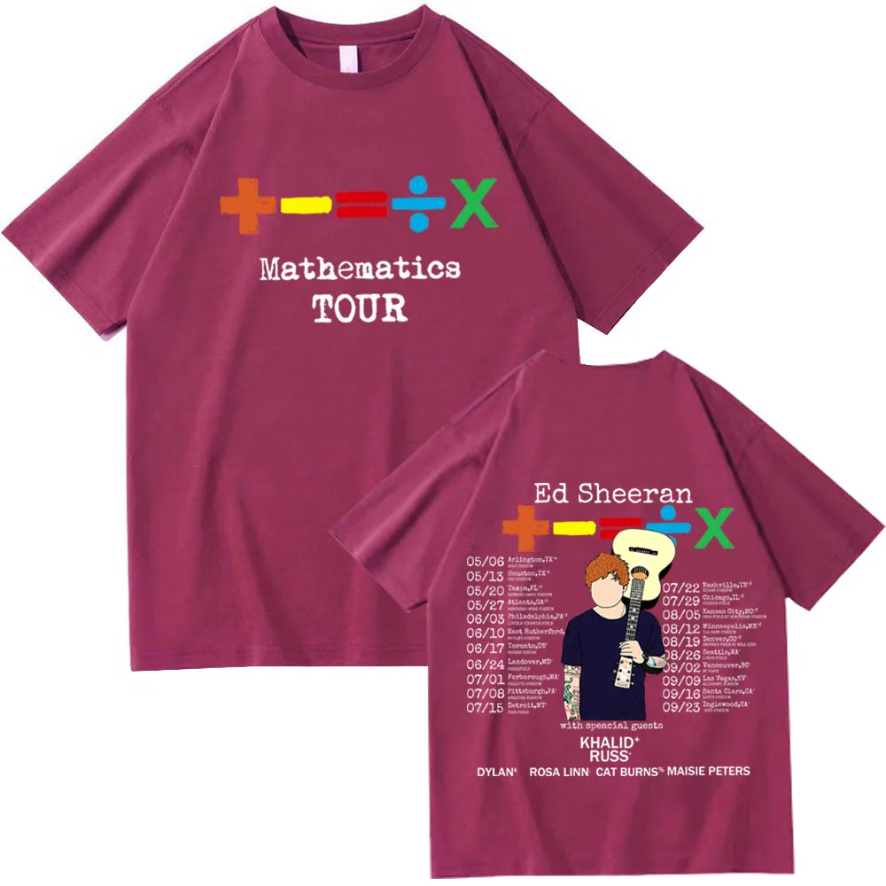 Ed Sheeran Mathematics Tour 2024 T-Shirts Ed Sheeran Merch Shirts