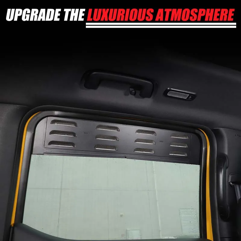 لفورد رينجر Wildtrak 2015-2025 سبائك الألومنيوم سيارة الجبهة والخلفية الجانب نافذة التهوية زخارف اللوحات تعديل 2 قطعة #4