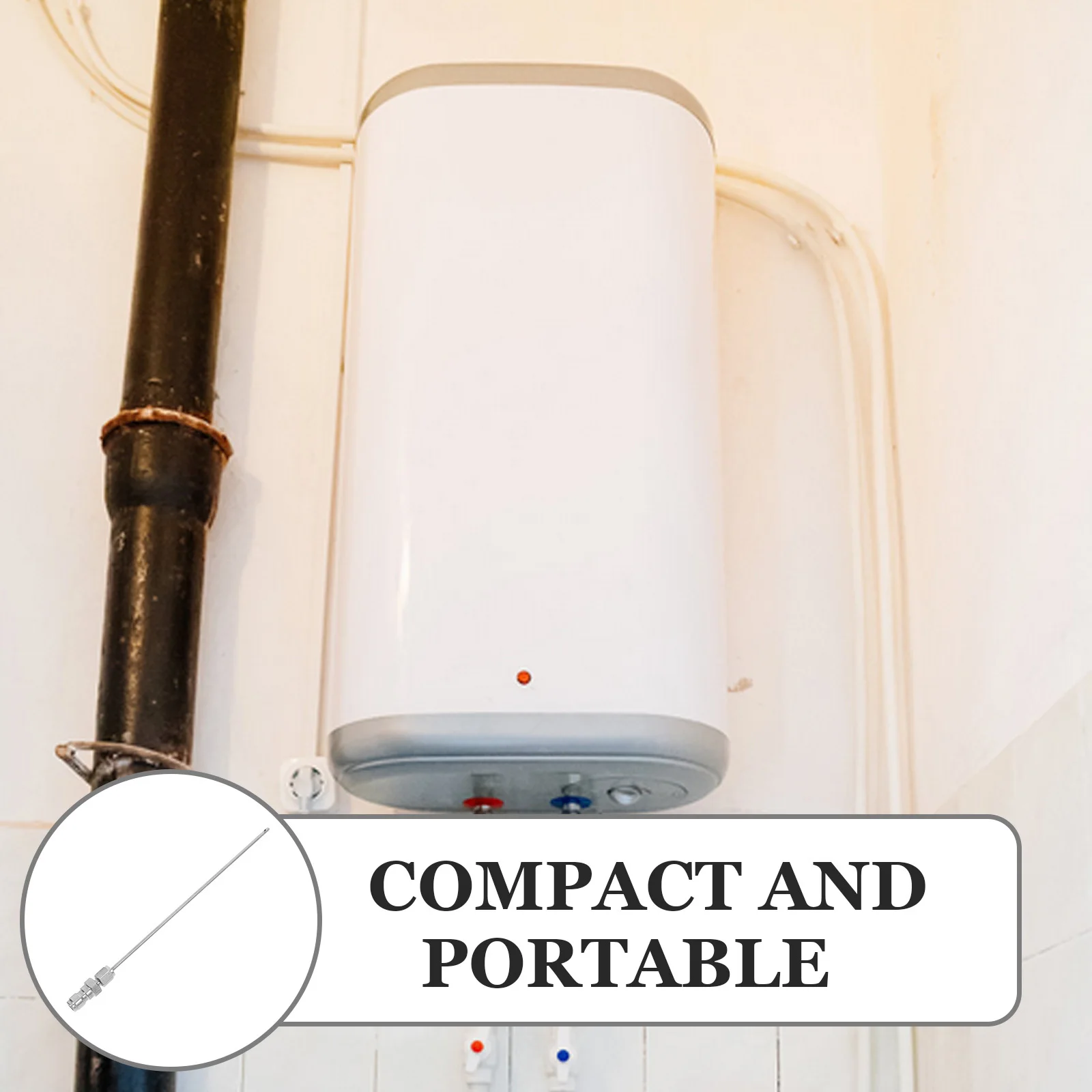 

Stainless Steel High Pressure Washer Spray Needle Long Flush Wand Tank Rinser Cleaning Machine Flush Kit Lightweight Easy