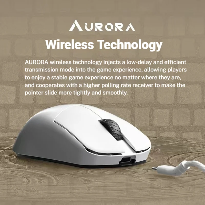 LAMZU Maya X 8K Wireless Mouse Type-C Lightweight PAW3950 Nordic