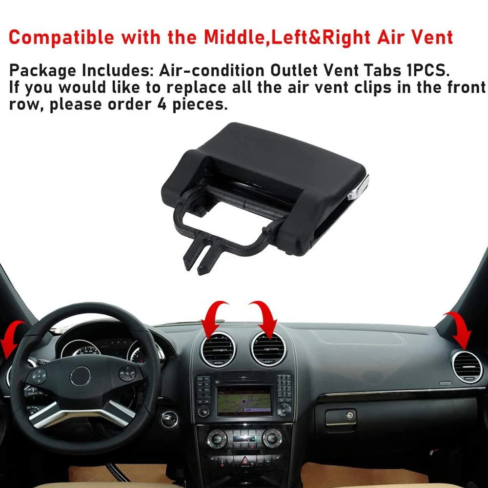 

2 шт. зажим для решетки свежего воздуха для W164 ML Class 2006-2011 X164 GL Class 2007-2012